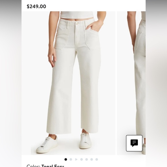 PAIGE Off-White Denim Jeans - Picture 1 of 6